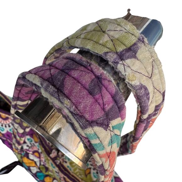 Vera Bradley Plum Crazy Large Multicolor Double-Handle Beach Tote Bag - Picture 6 of 16